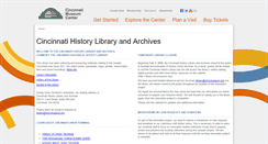 Desktop Screenshot of library.cincymuseum.org
